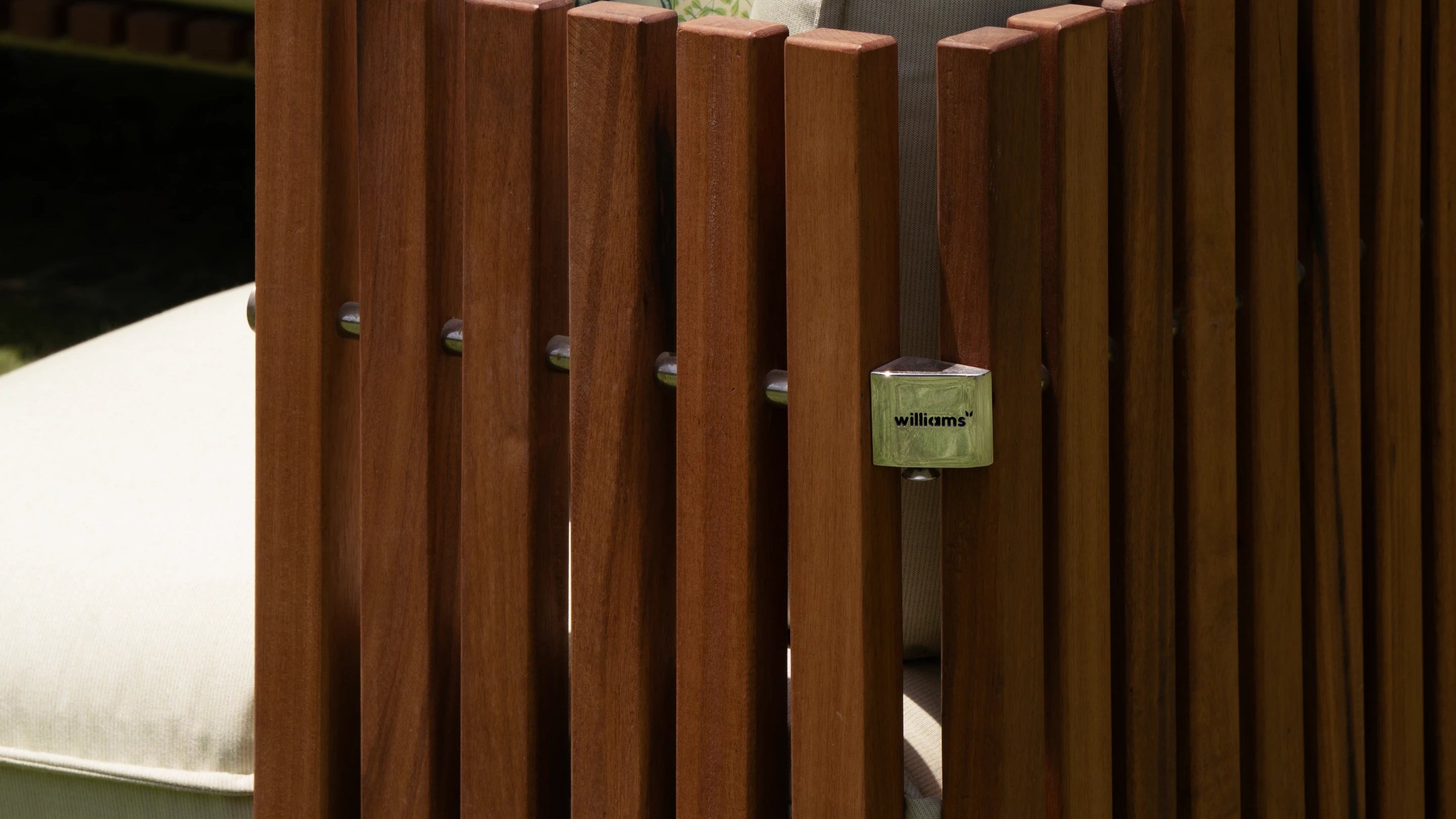 Teak &amp; Stainless Steel Frame