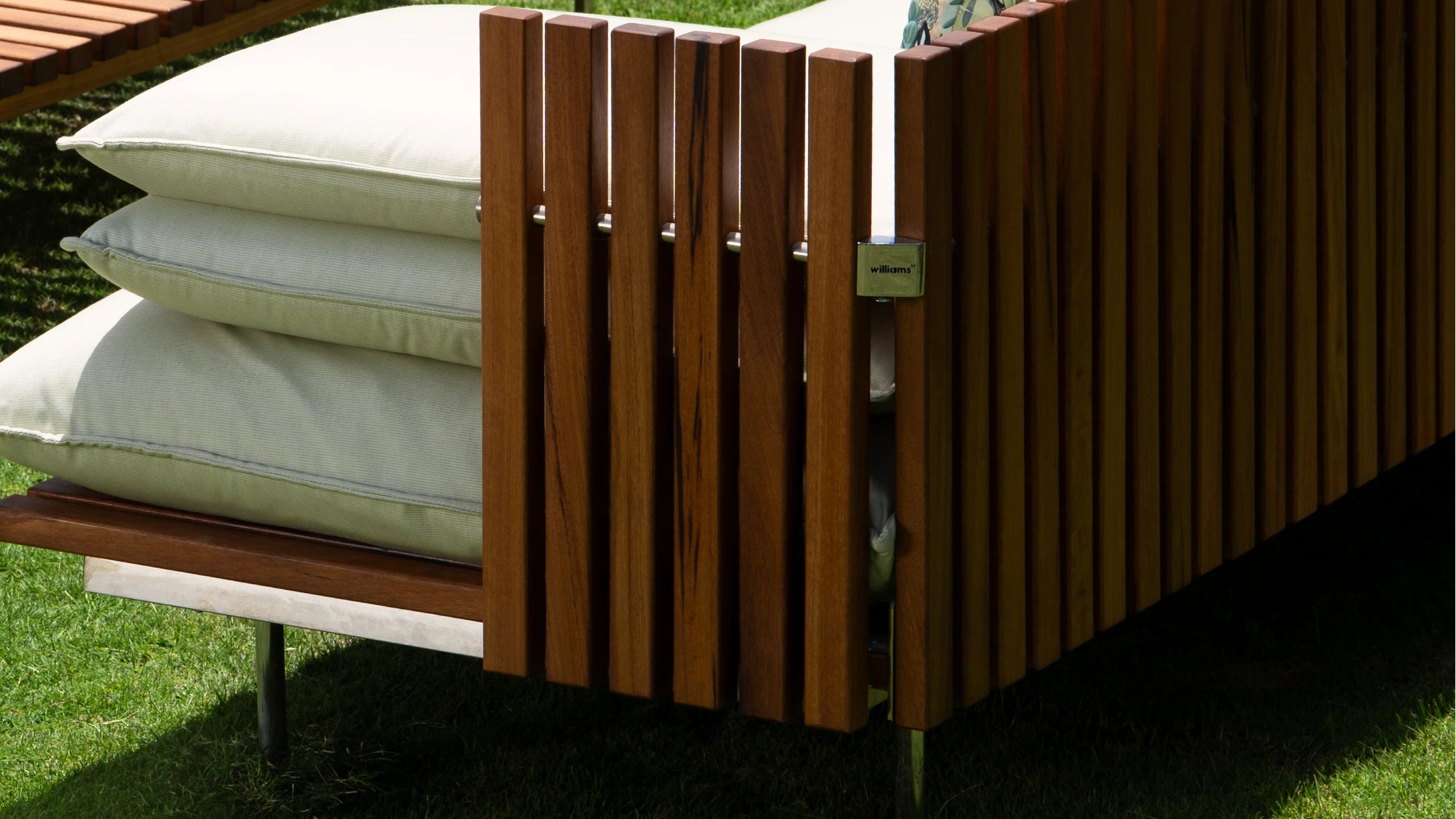 Teak &amp; Stainless Steel Frame