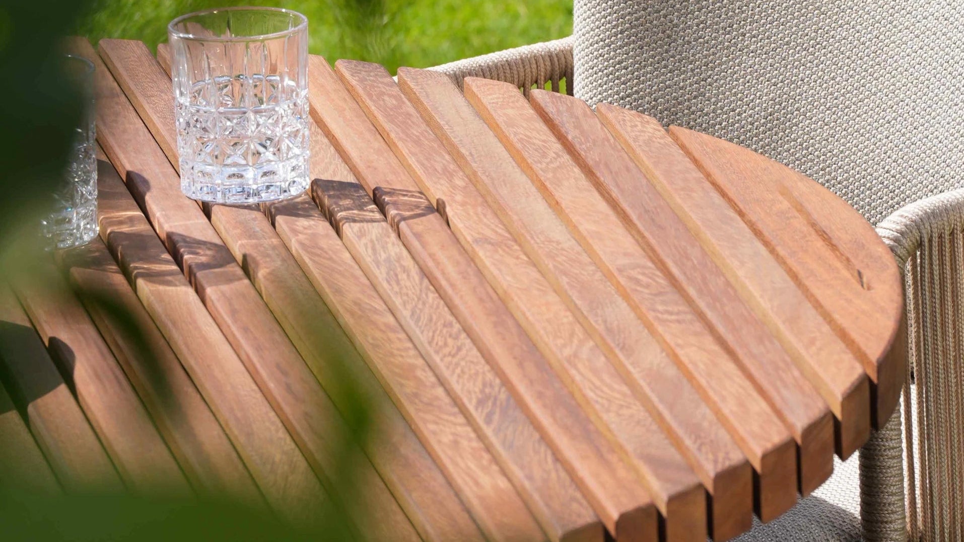 Detailed Teak Tabletop
