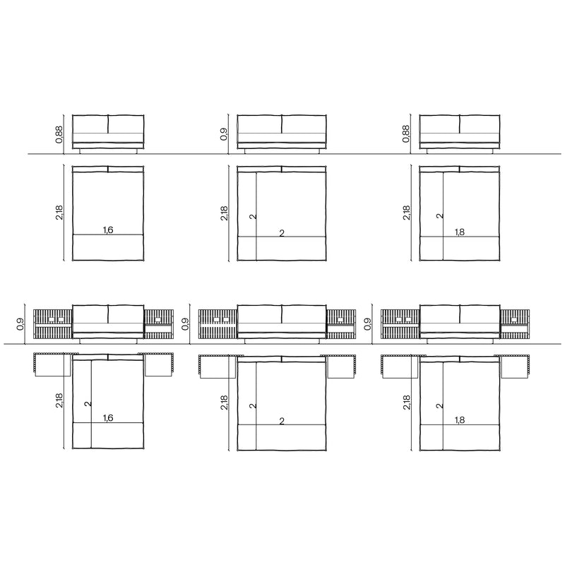 Furniture dimensions for Da-Fluff