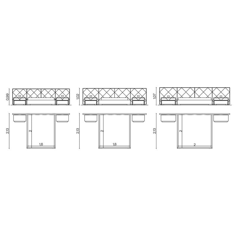 Furniture dimensions for Diamond