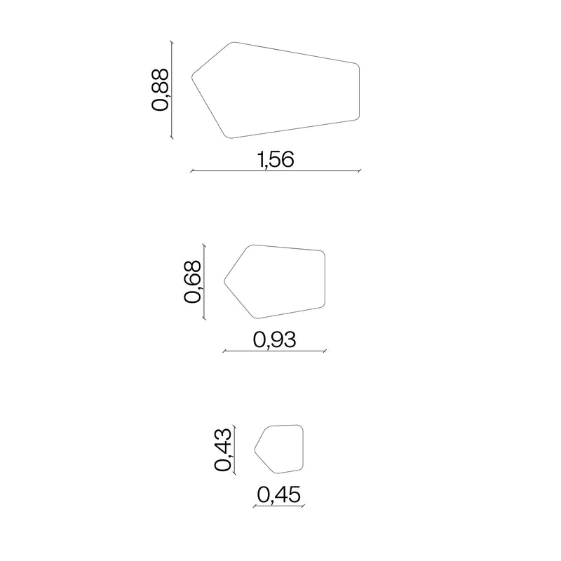 Furniture dimensions for Echo