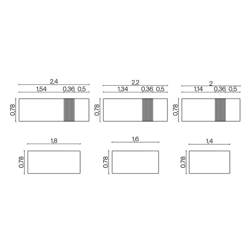 Furniture dimensions for Geo Table