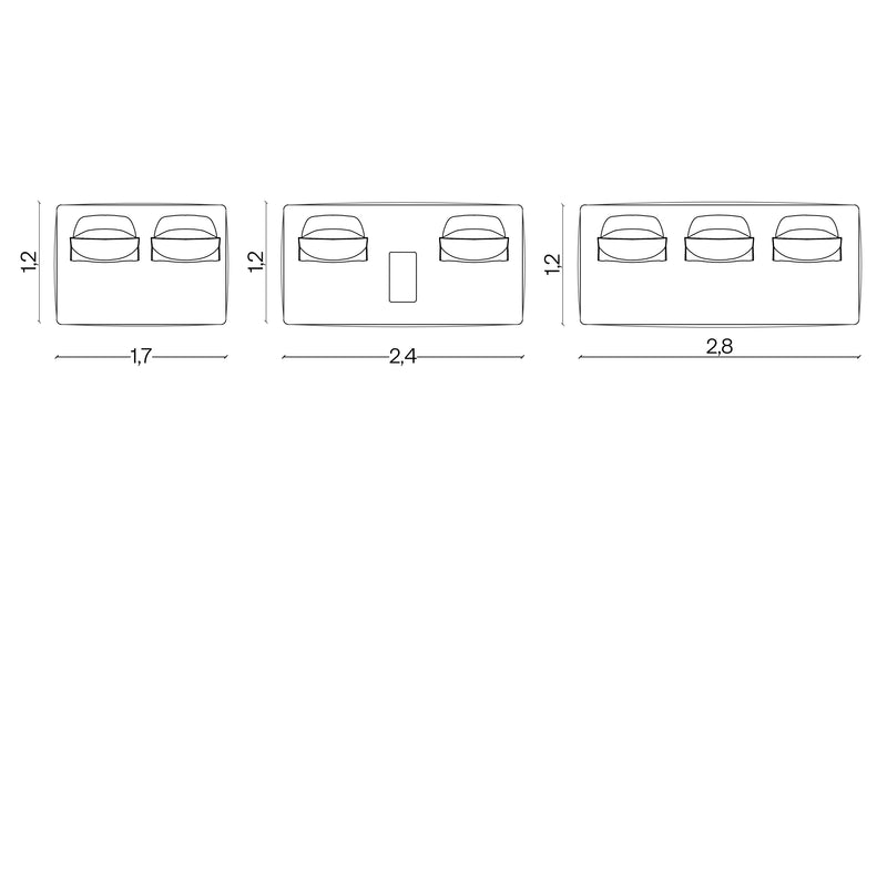 Furniture dimensions for Island