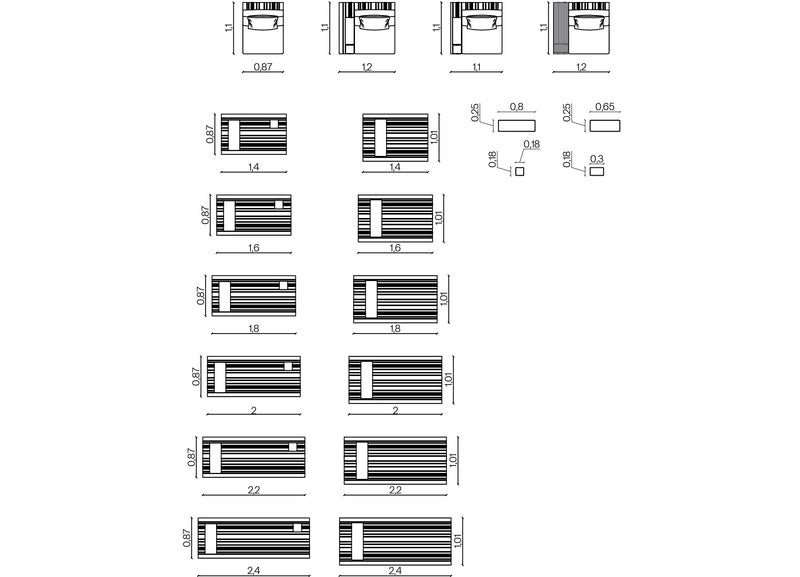 Furniture dimensions for Lodge