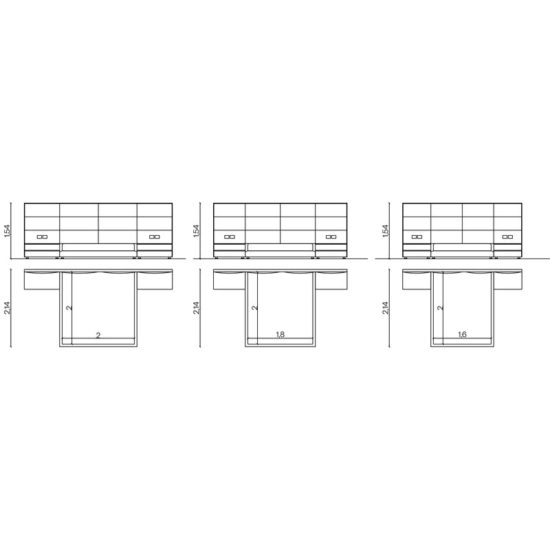 Furniture dimensions for Platinum