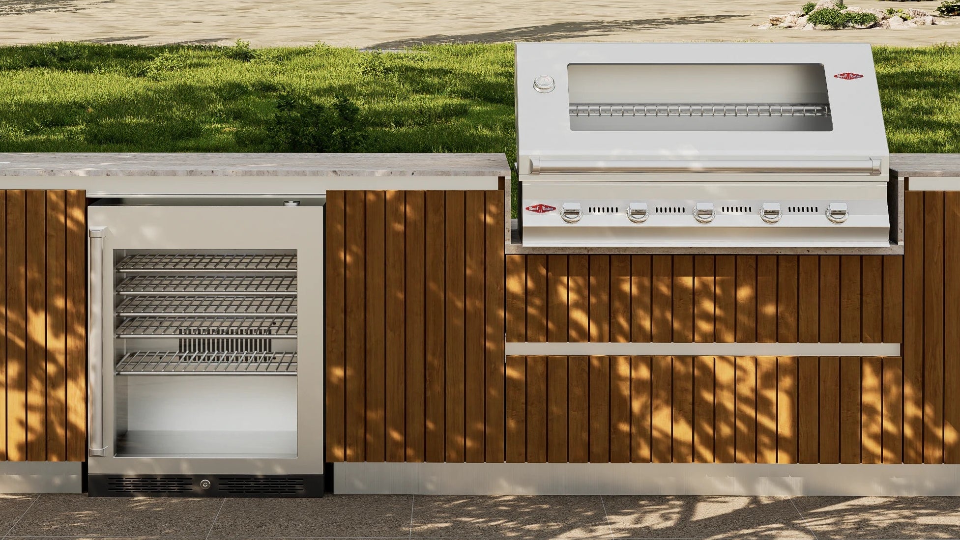 Optional Grill &amp; Mini Fridge