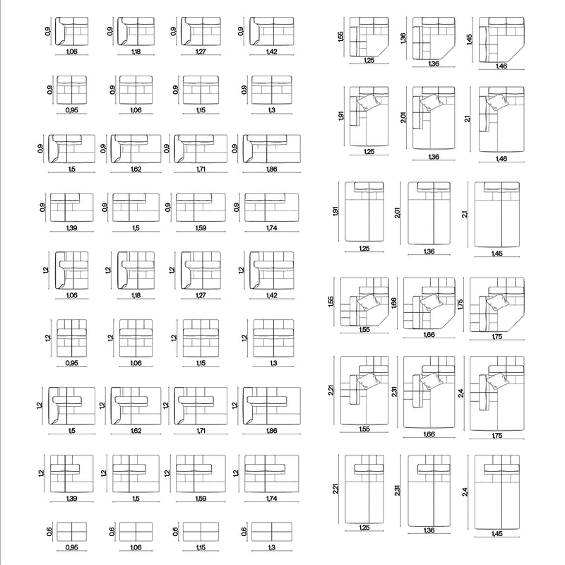 Furniture dimensions for Snug
