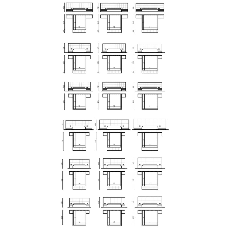 Furniture dimensions for Square