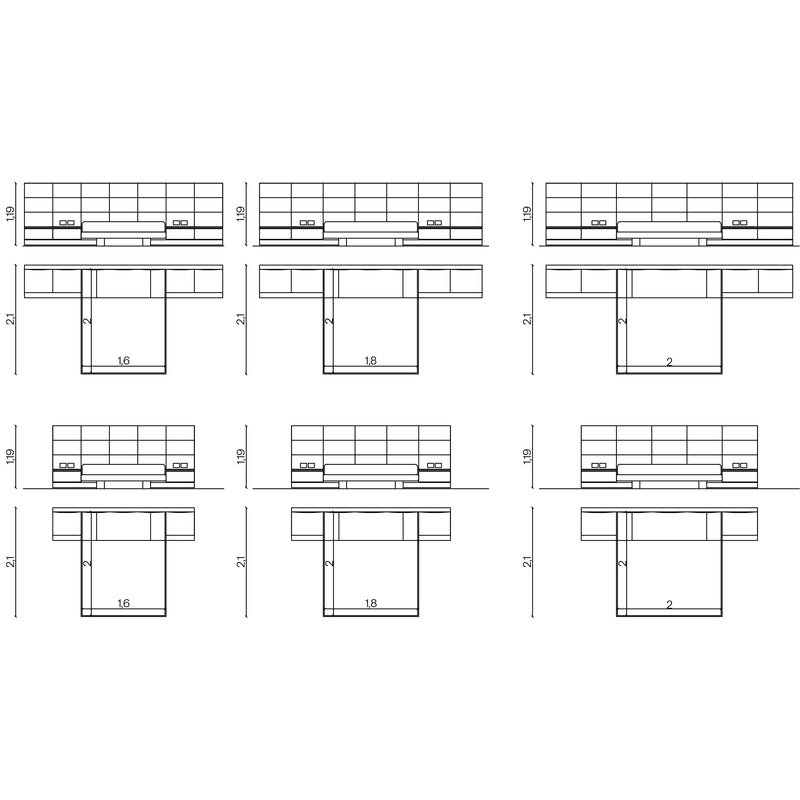 Furniture dimensions for Sublime