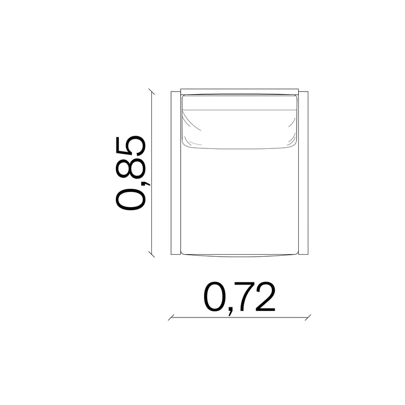 Furniture dimensions for Easy Slanted