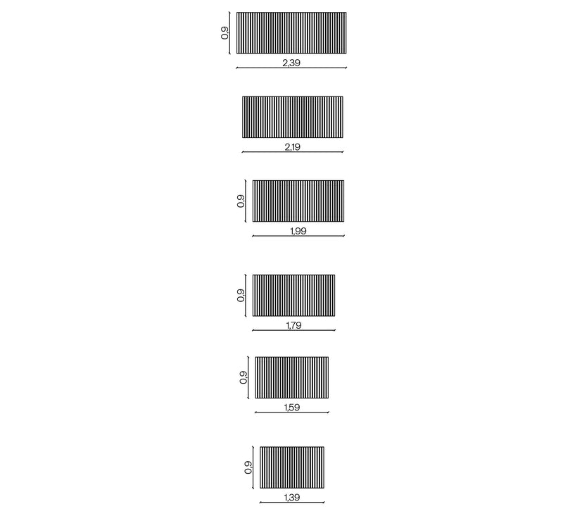 Furniture dimensions for Fence Table