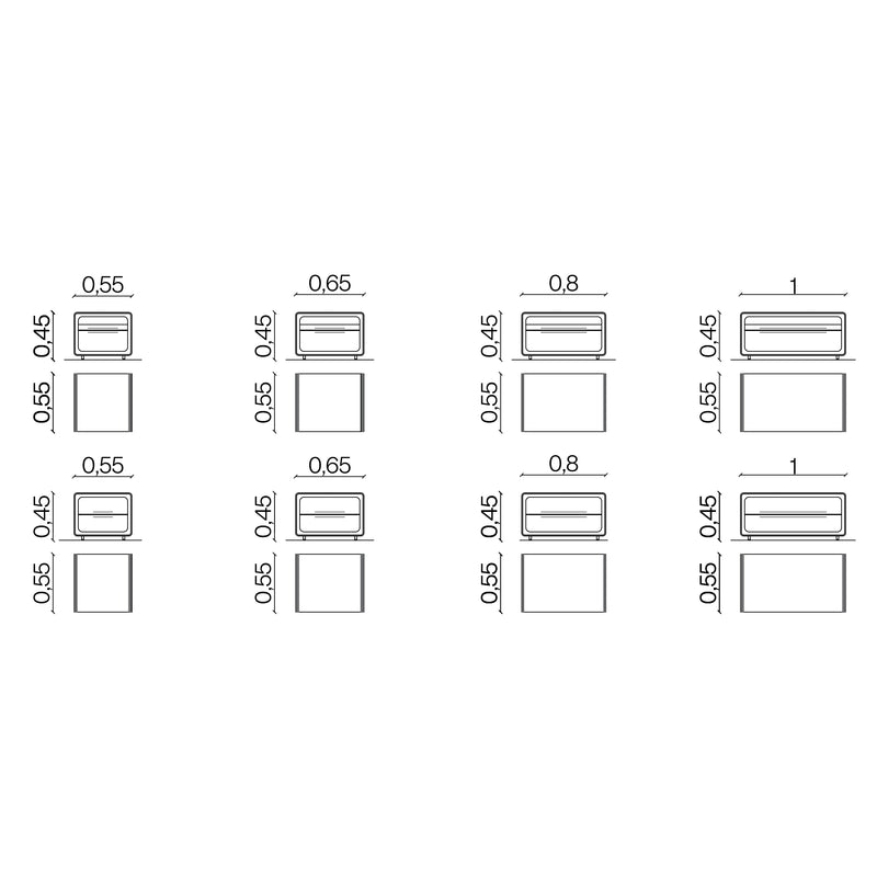 Furniture dimensions for Groove