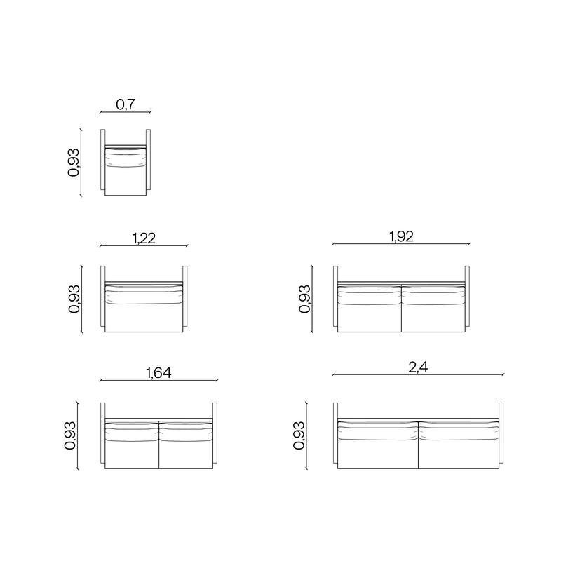 Furniture dimensions for Hive