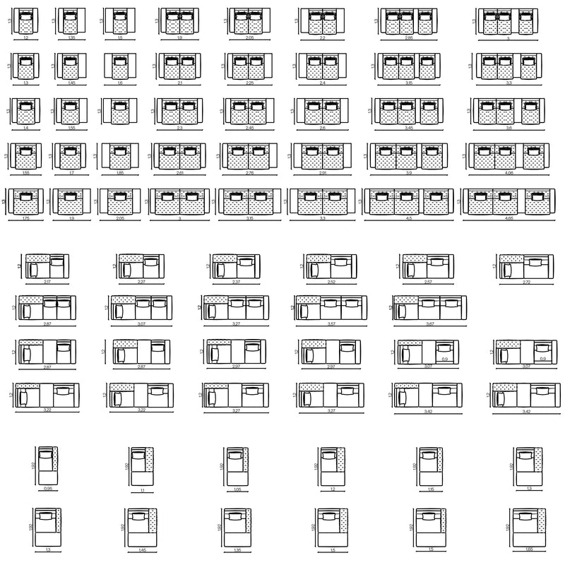 Furniture dimensions for Lazy Nova